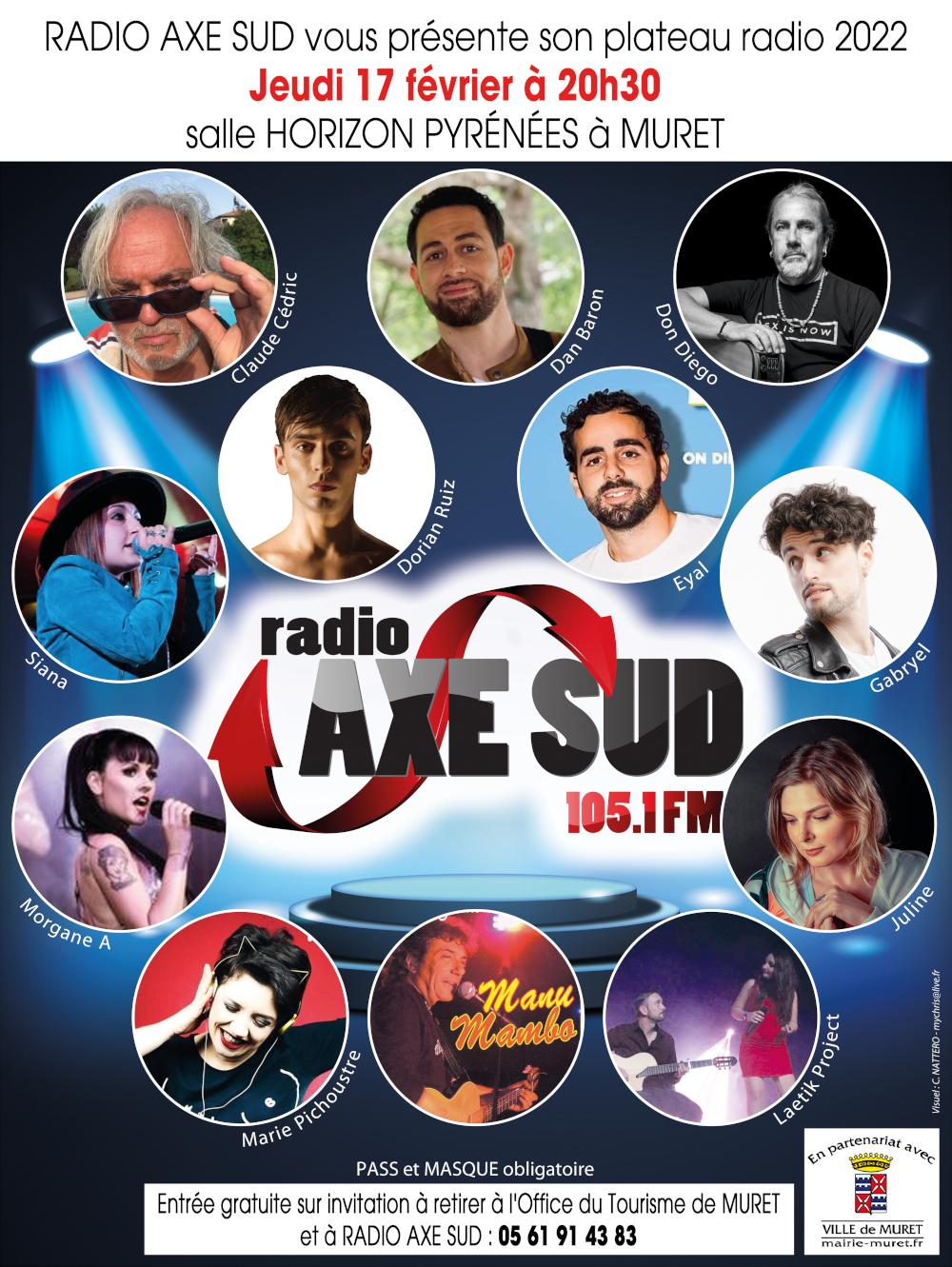 Spectacle organisé par Radio Axe Sud Muret