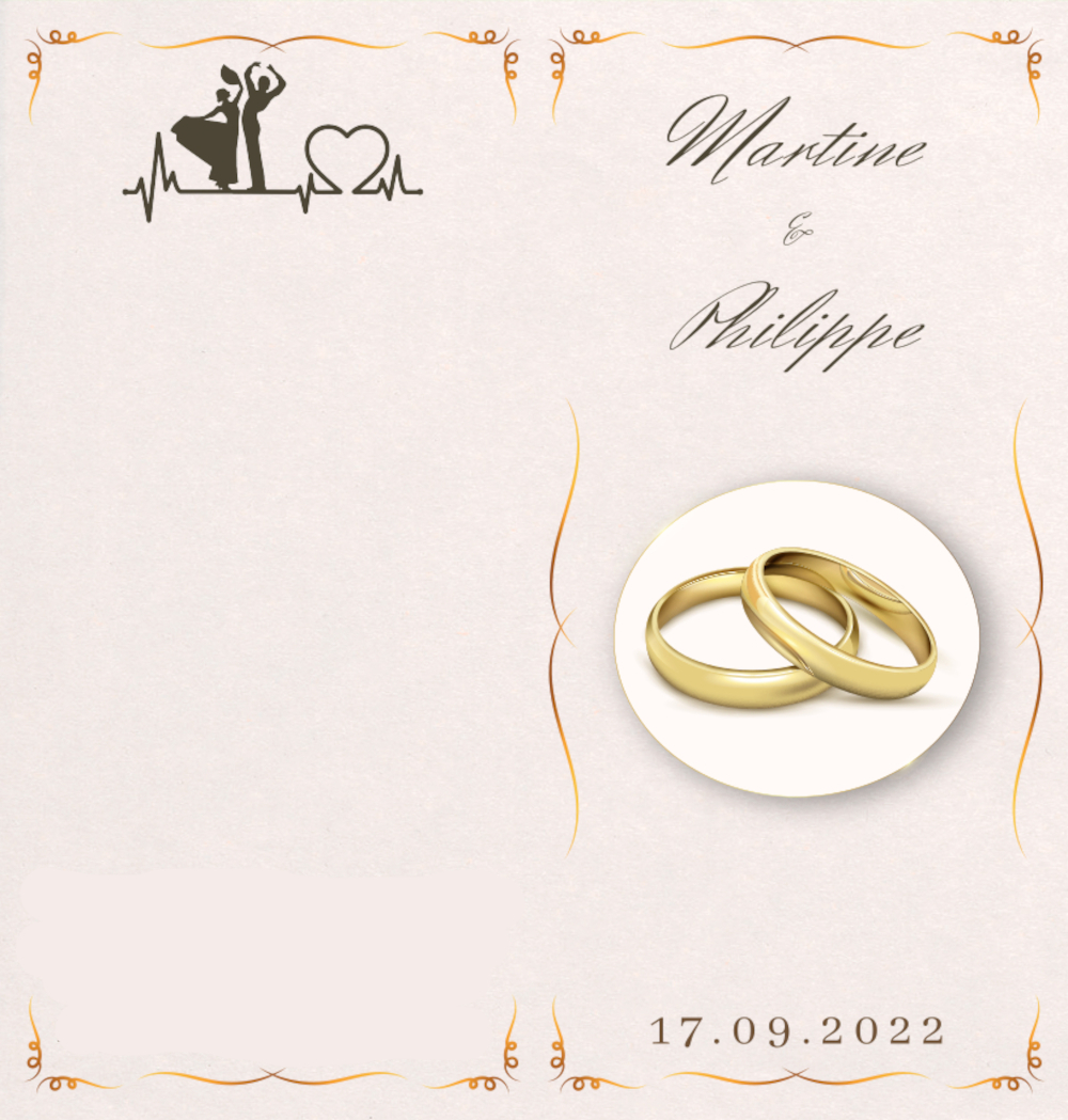 Carte d'invitation mariage Carte d'invitation mariage