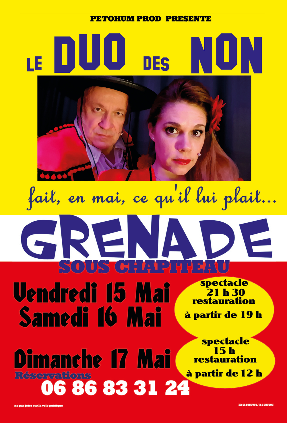 Spectacle Le duo des Non Spectacle Le duo des Non